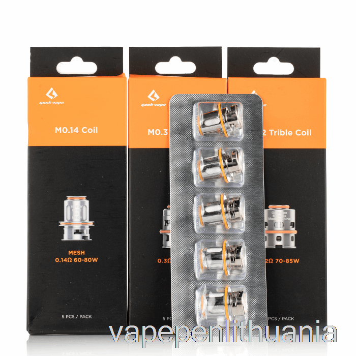 Geek Vape M Pakaitiniai Ritės 0,15ohm M Quad Coil Vape Skystis